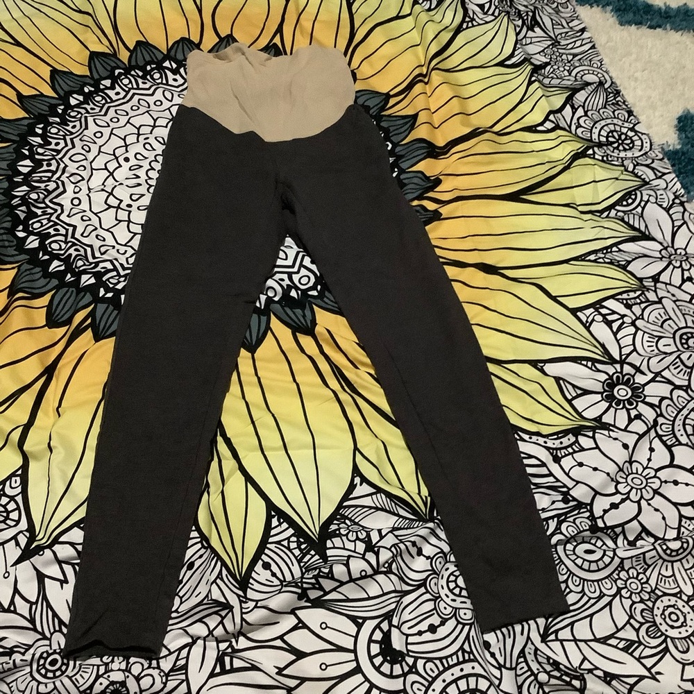 Gray maternity pants